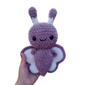 Plush Butterfly in Plum Purple
